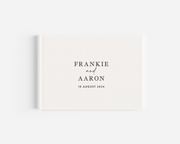 FRANKIE - Personalised Linen Guest Book